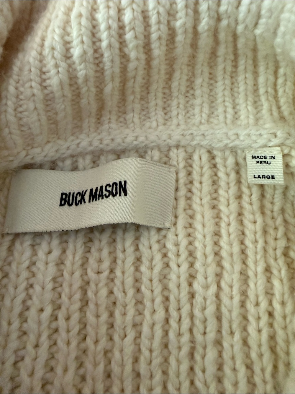 NWOT Buck Mason SOFT SPUN COTTON COLLARED CARDIGAN - Picture 8 of 8
